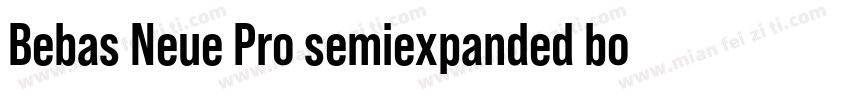 Bebas Neue Pro semiexpanded bold字体转换